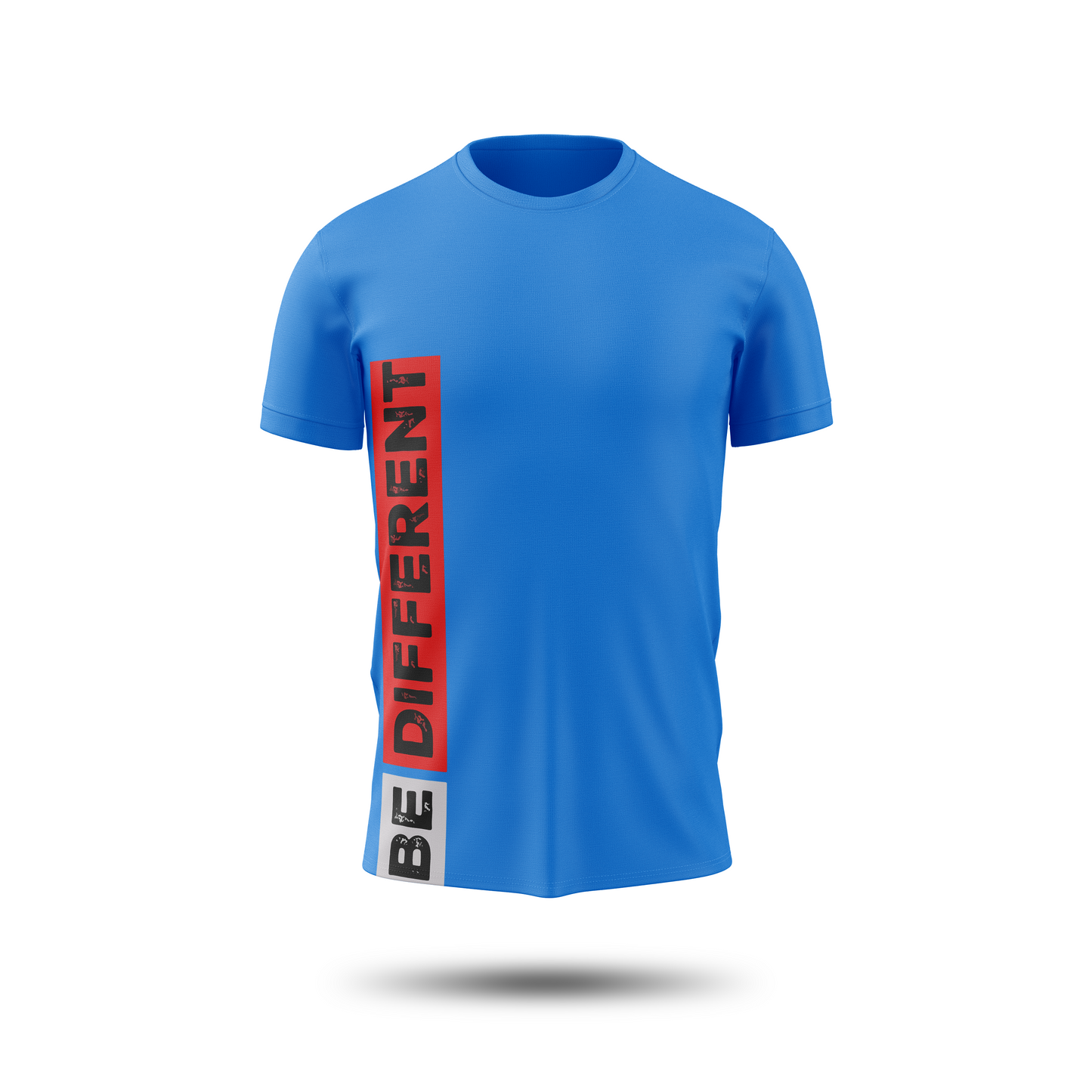 BE DIFFERENT Vertical Stripe Graphic T-Shirt – Bold Statement Tee for Men & Women