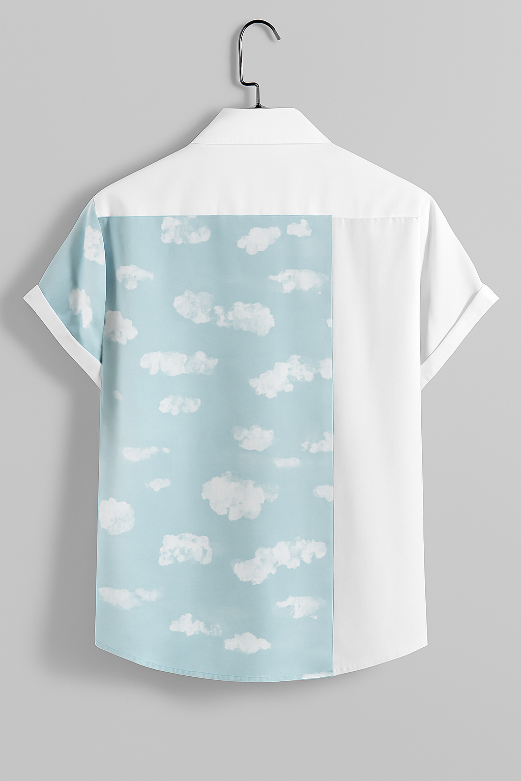 Printed Spread Collar Casual Shirt Statement Streetwear with Artistic Edge