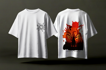 Naruto Kurama Oversized T-Shirt – Unisex Anime Streetwear Tee