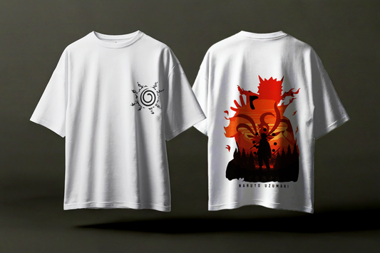 Naruto Kurama Oversized T-Shirt – Unisex Anime Streetwear Tee