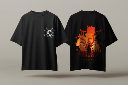 Naruto Kurama Oversized T-Shirt – Unisex Anime Streetwear Tee