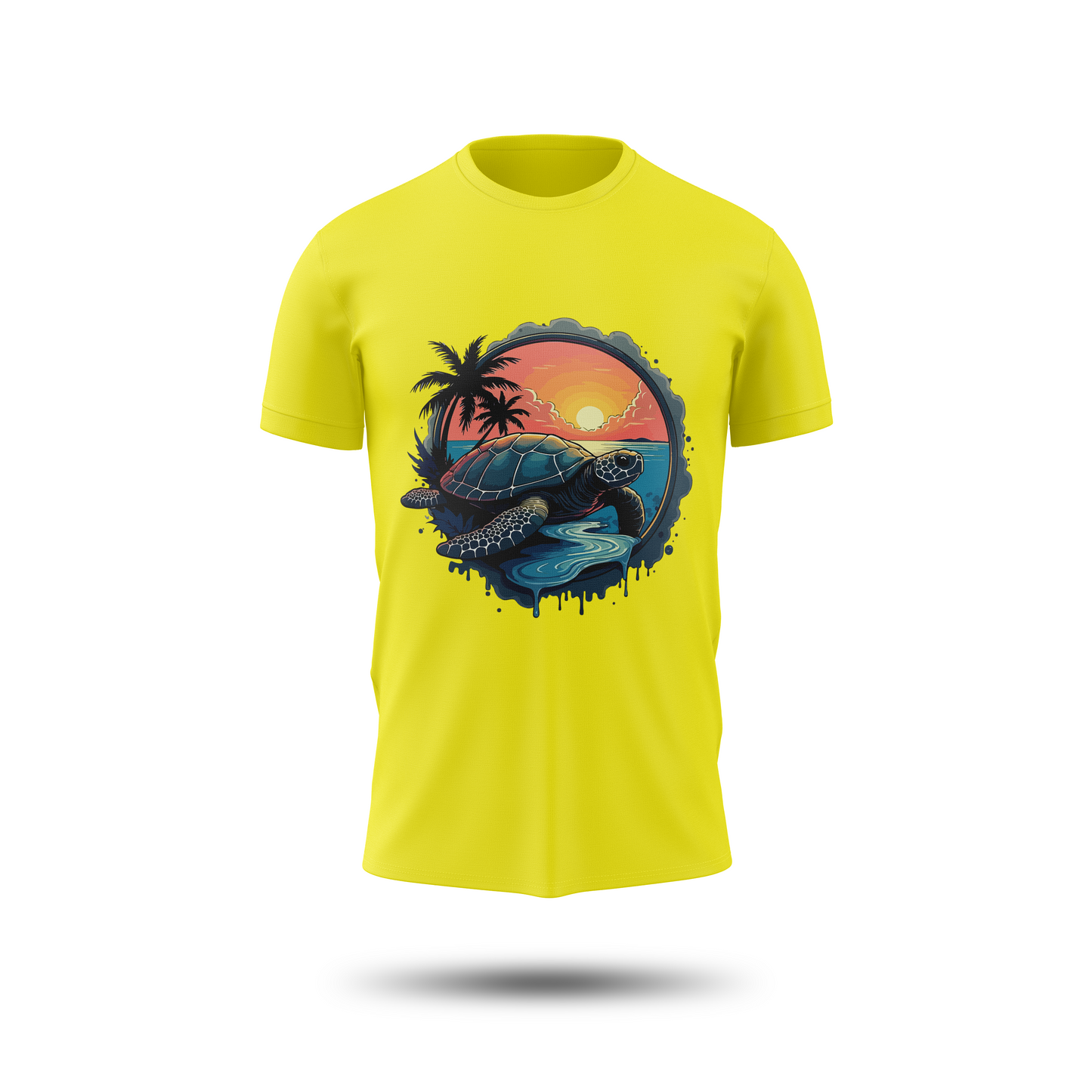Tropical Sea Turtle Sunset –  Vibrant Island Vibes Apparel